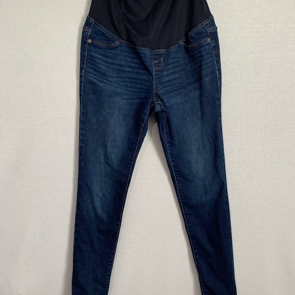 Ingrid & Isabel Maternity |Size 2/26R| Skinny Entubado Jeans w/ Crossover Panel - Picture 5 of 10